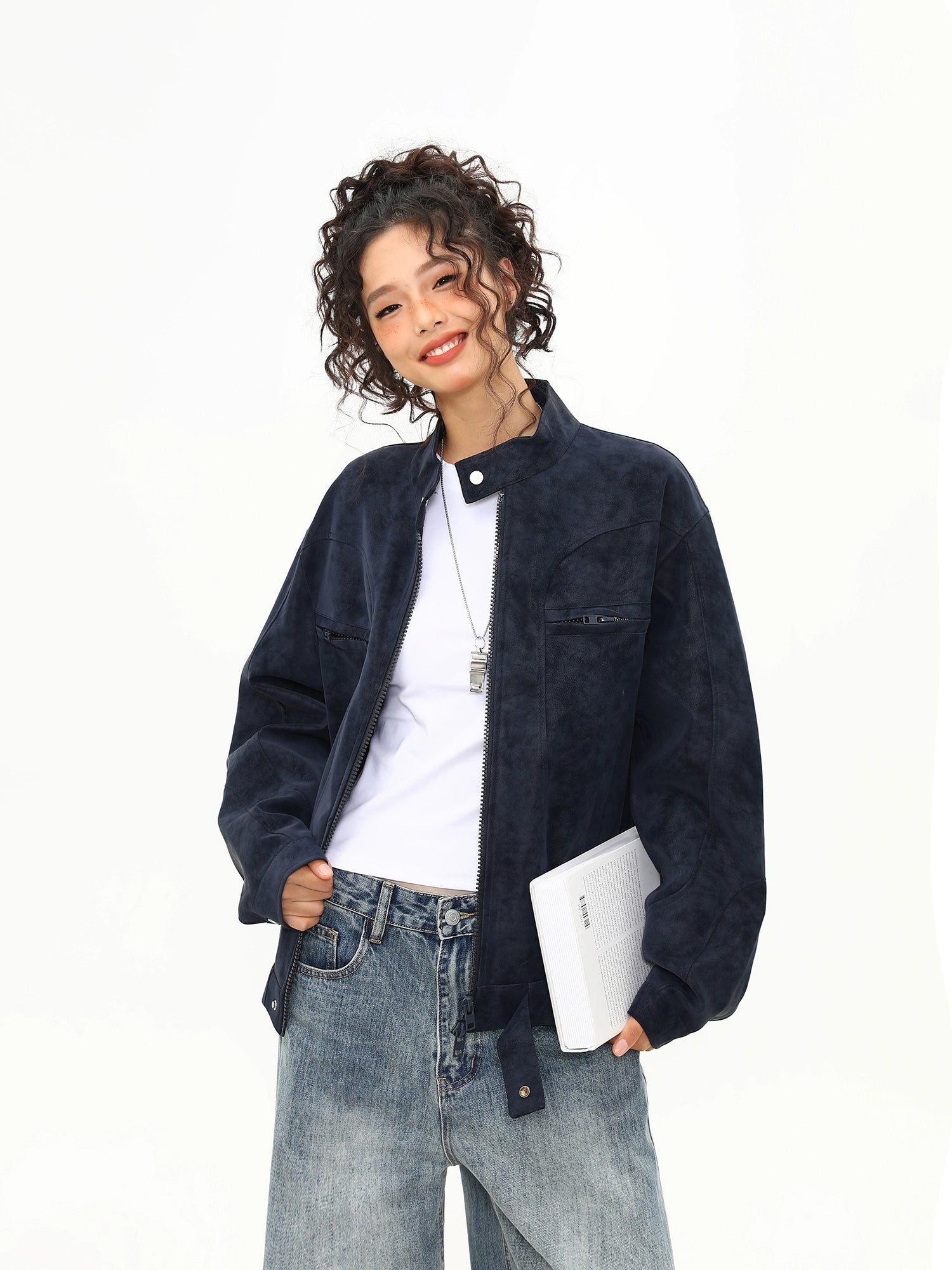 Drift Faux Suede Zip Jacket