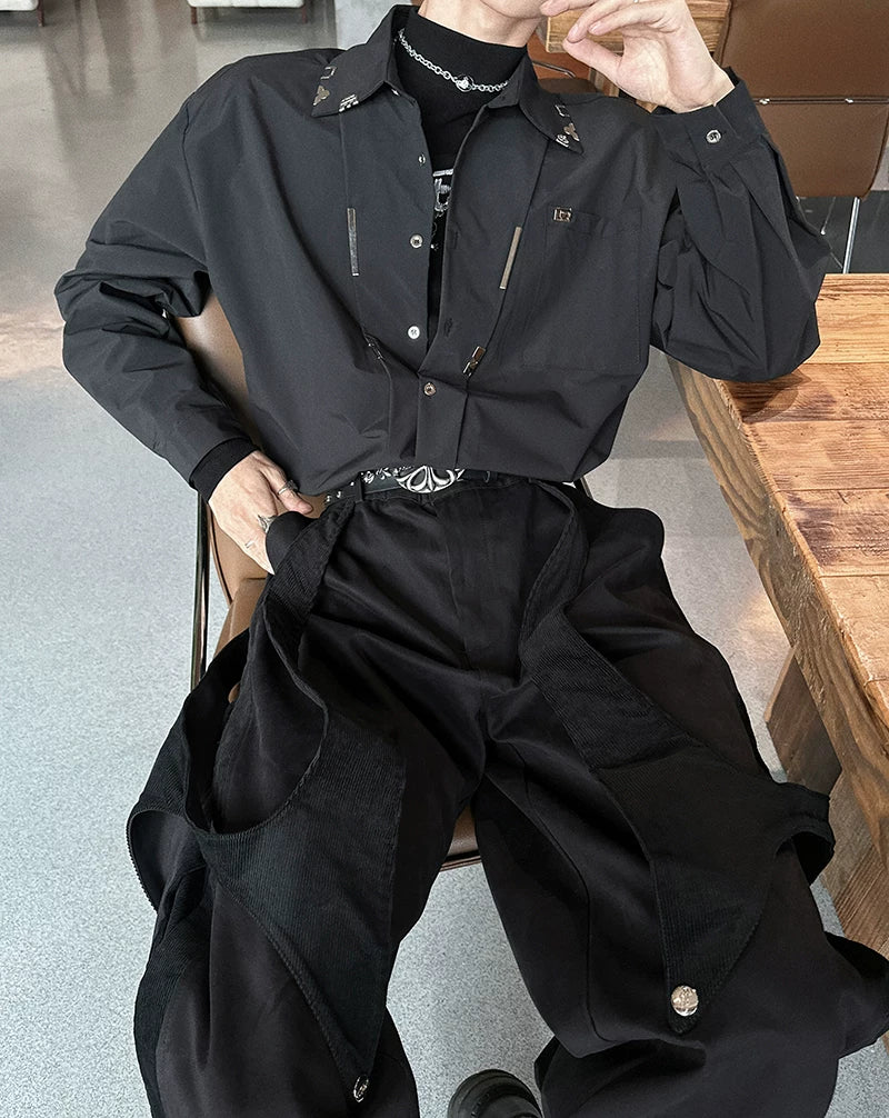 Circuit Sigil Spliced Poplin Shirt