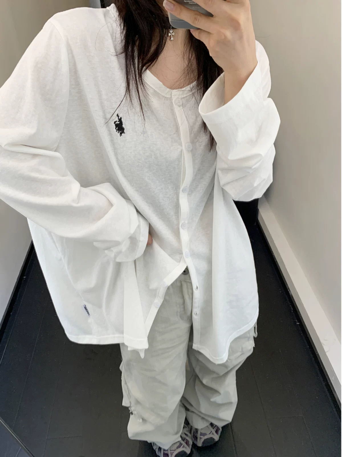 Cloud Rider Button Cardigan