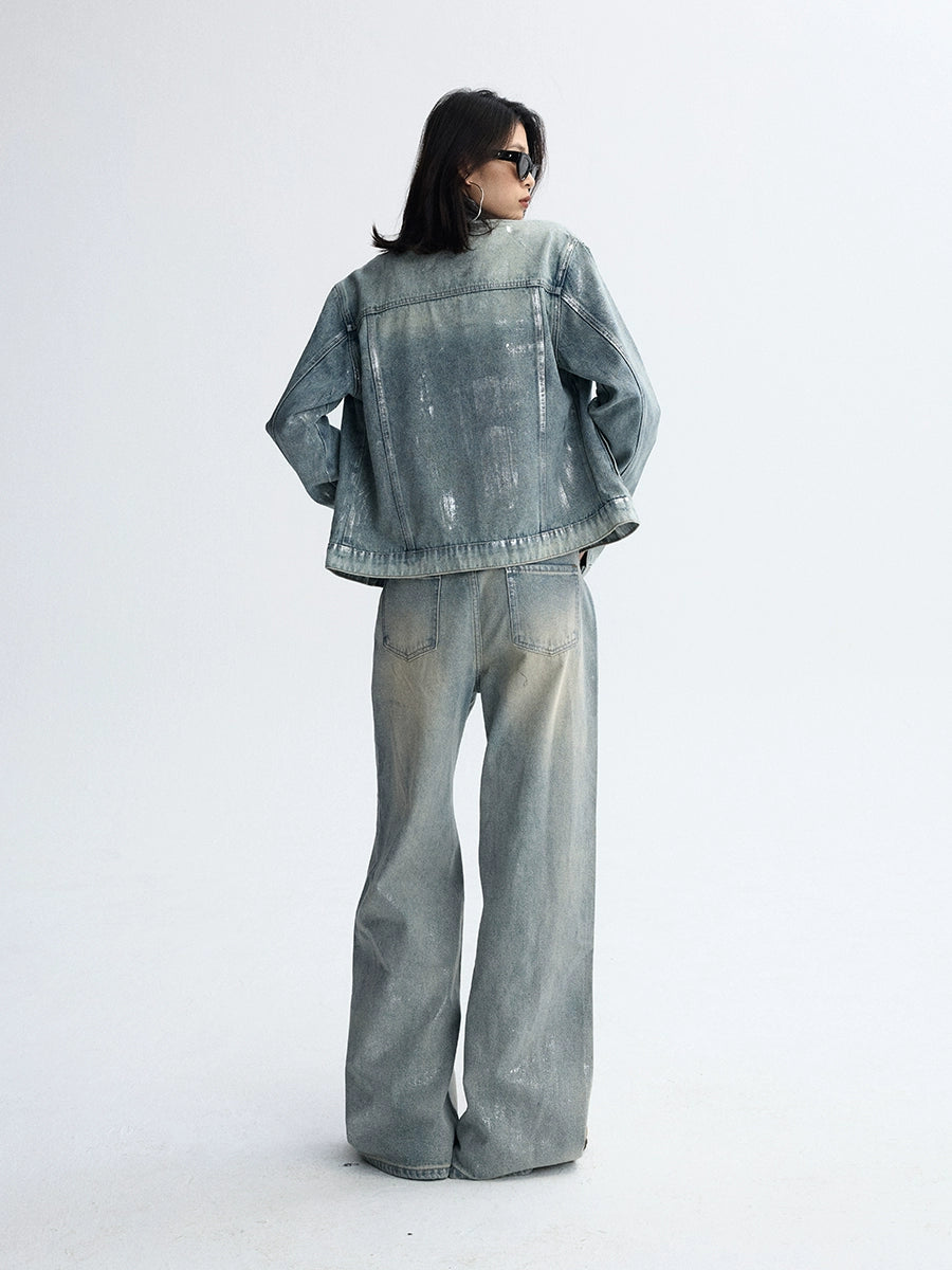 Tide‑Worn Wide‑Leg Jeans