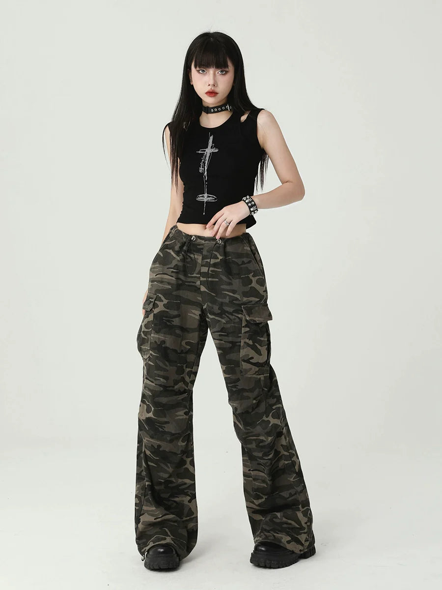 American Sweet And Spicy Suspender Vest Top - chiclara