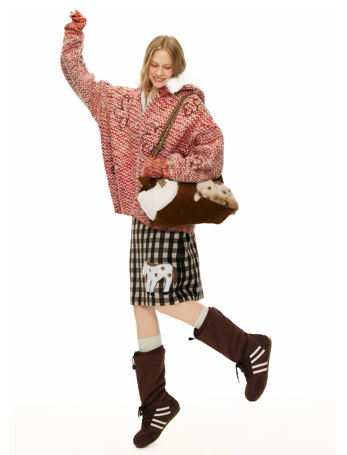 Gingham Pony Meadow Mini Skirt