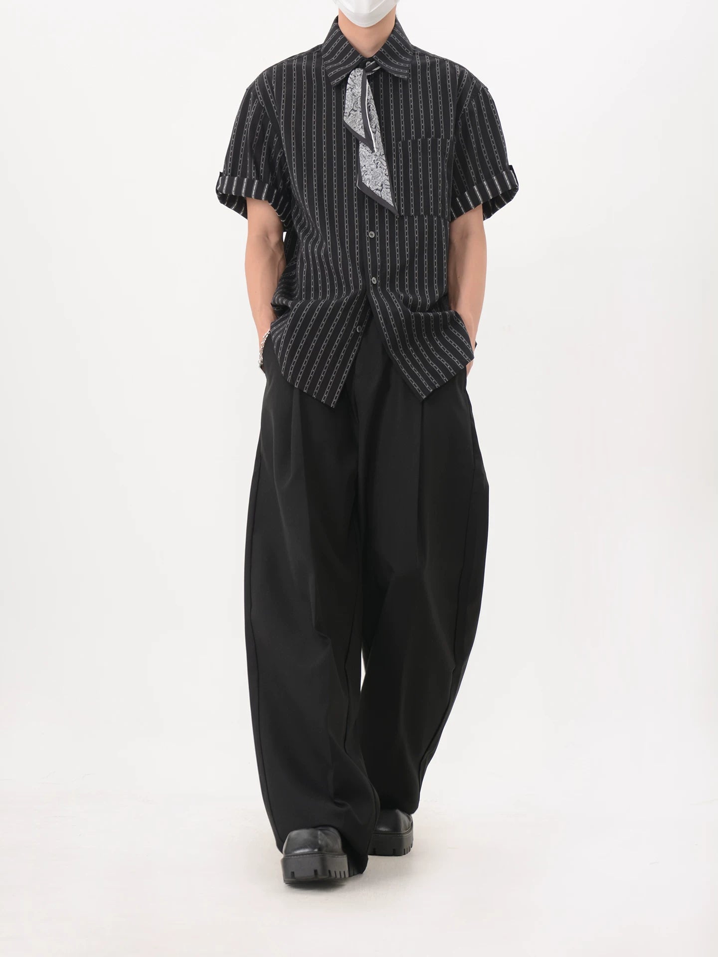 Bandana Chainstripe Short Sleeve Shirt