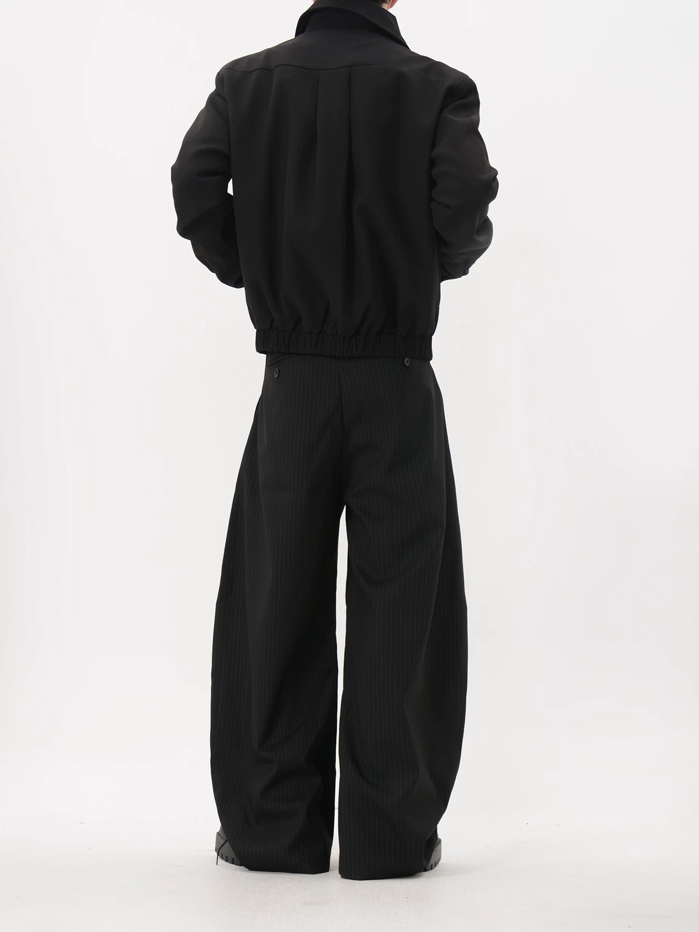 Mocha Verge Elastic Hem Blouson