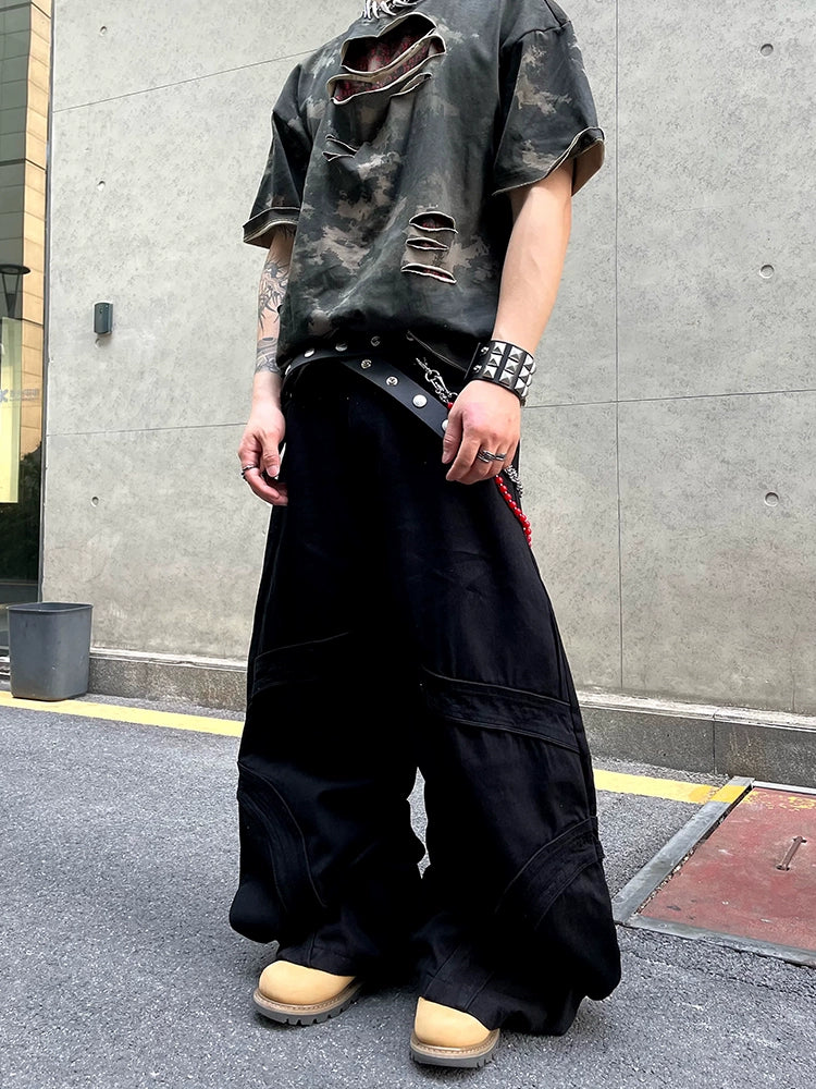 Vintage Baggy Black Streetwear Jeans