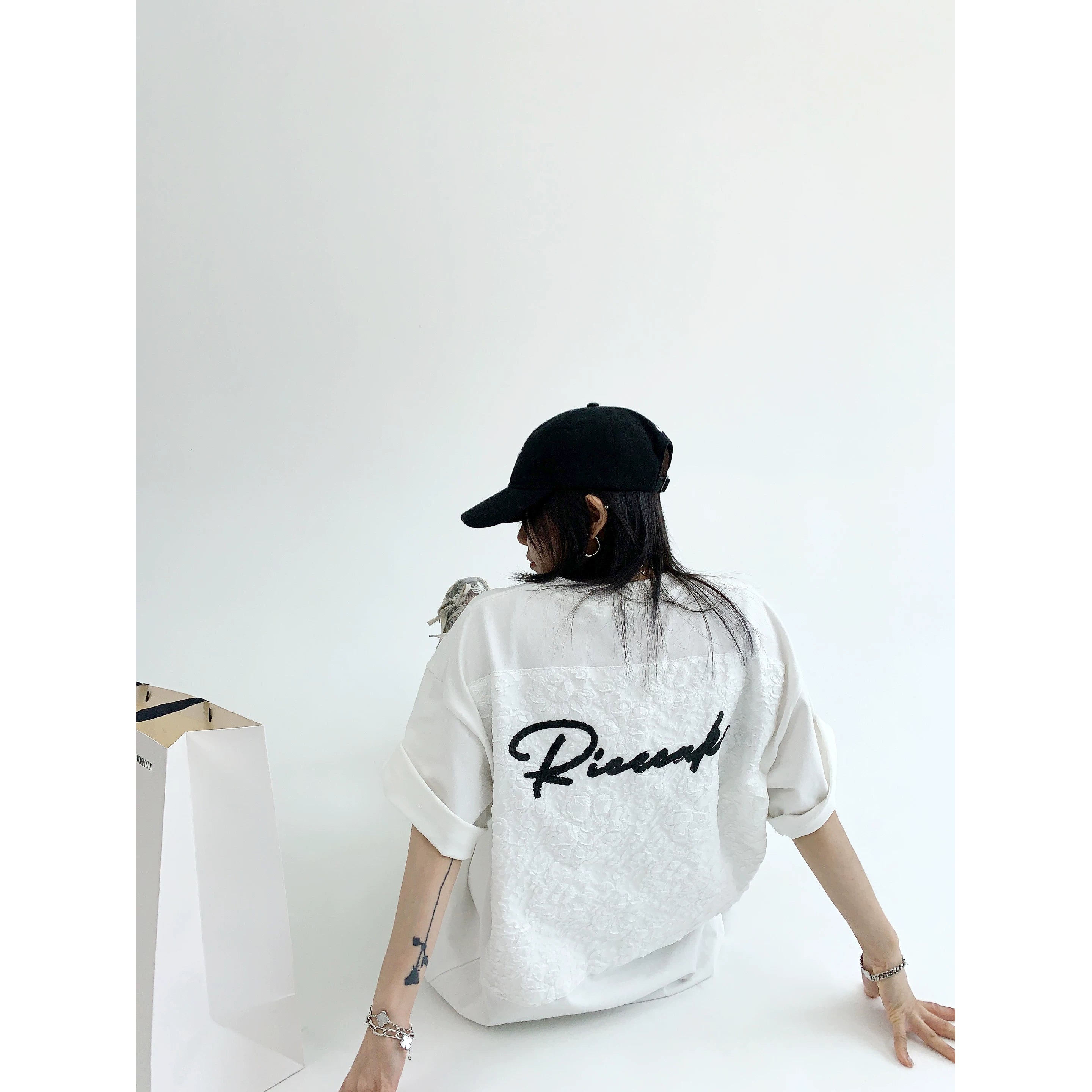 Midnight Lace Script Tee