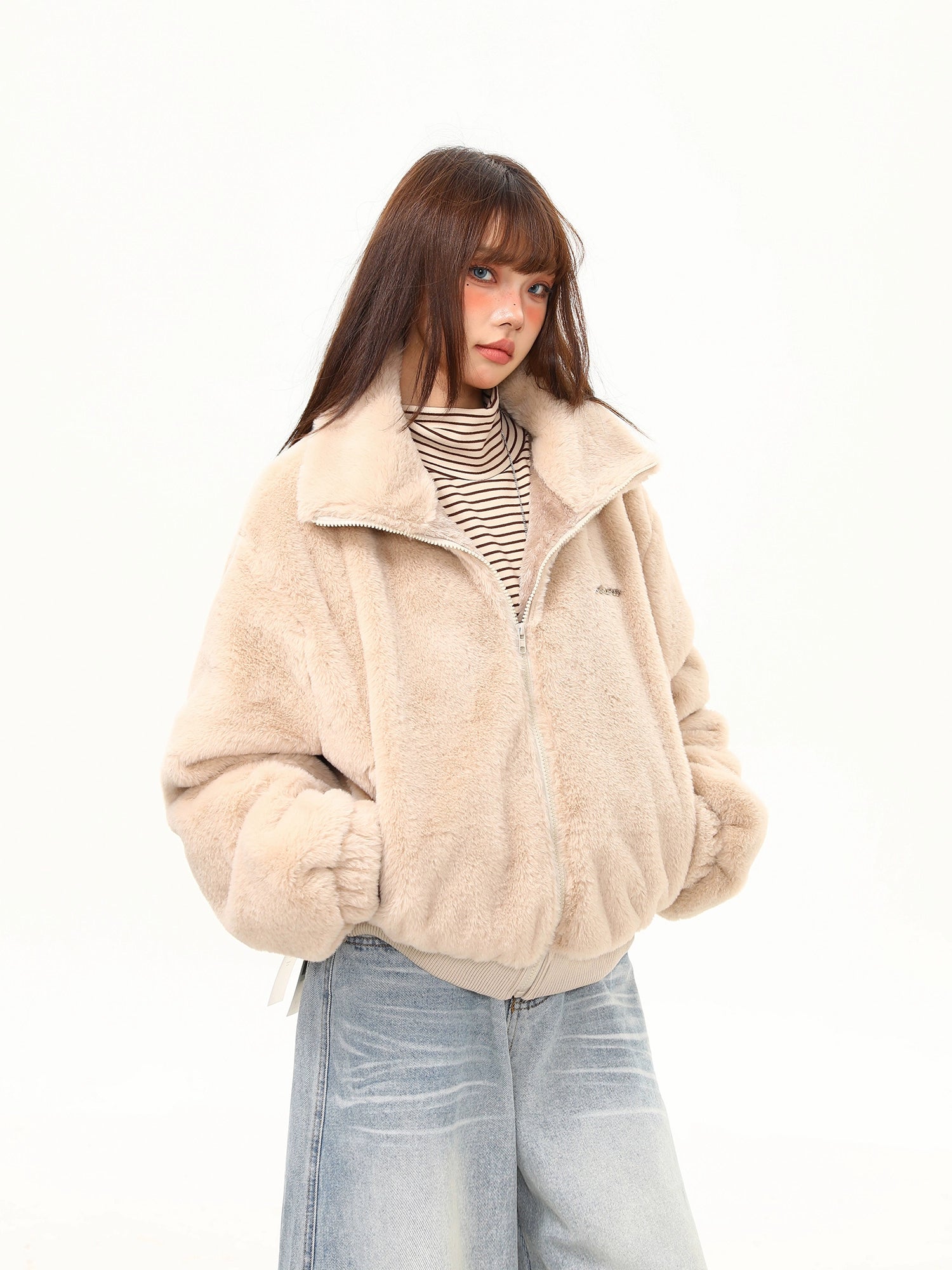 Marshmallow Cloud Fleece Zip Jacket