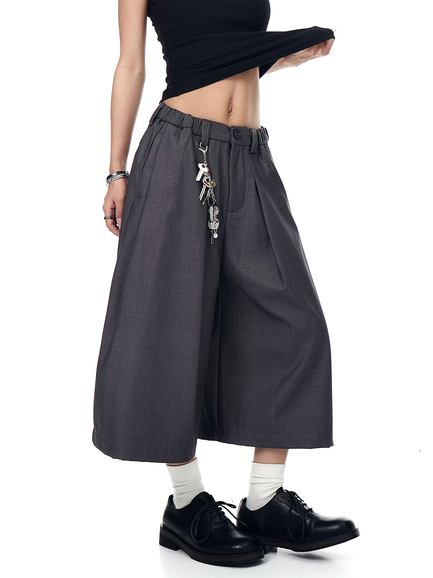 Keyring Pleat Culotte Trousers