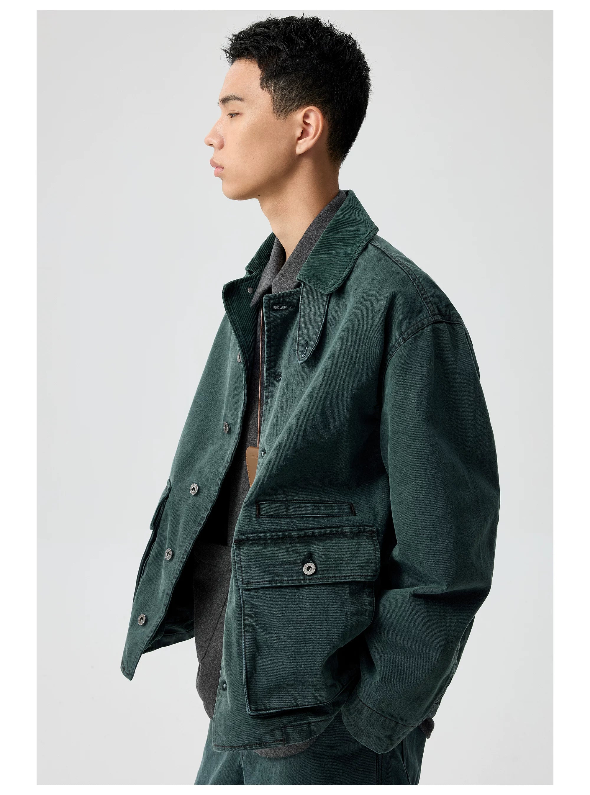 Garment-Dyed Utility Jacket