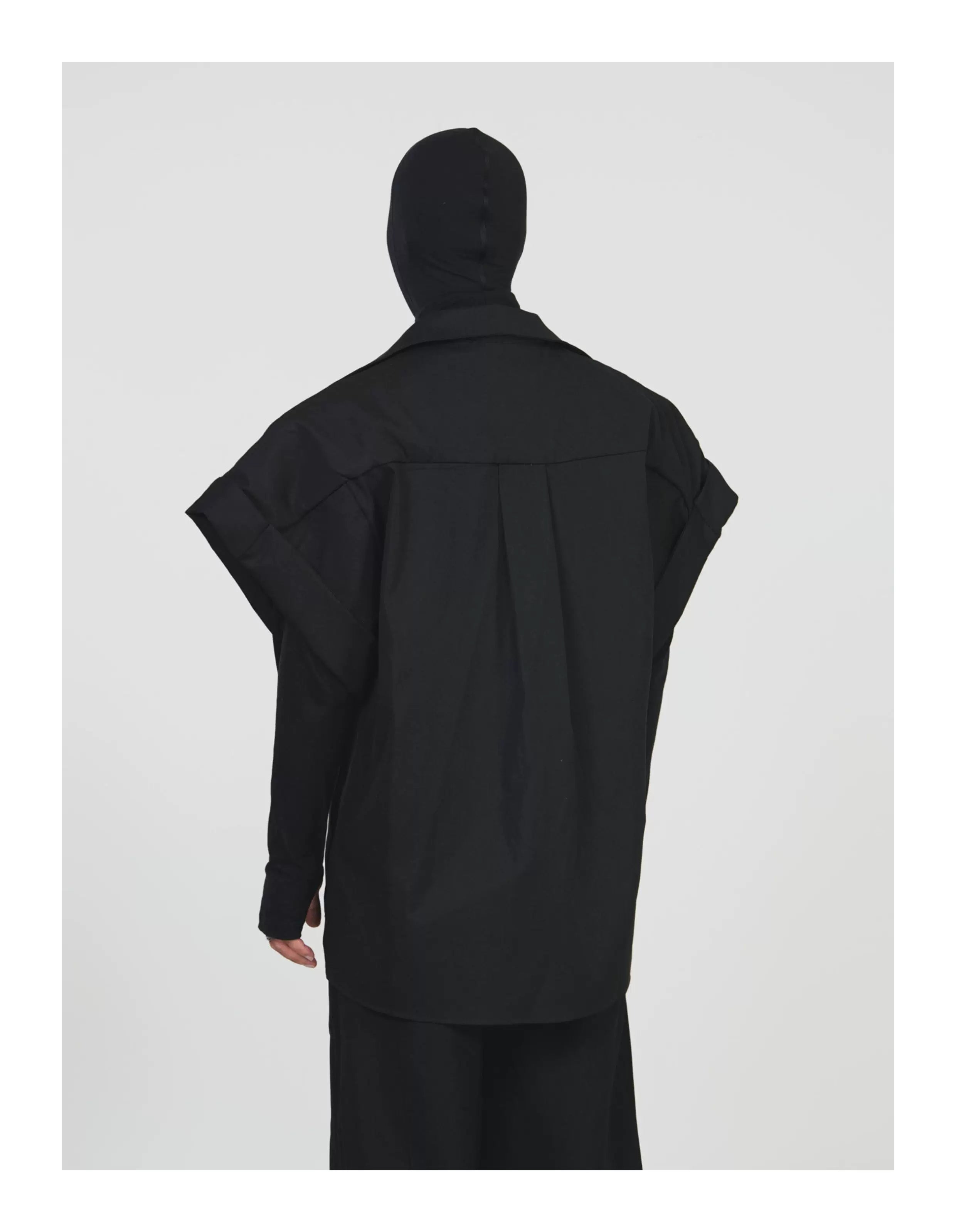 Monolith Drape Oversized Layered Shirt