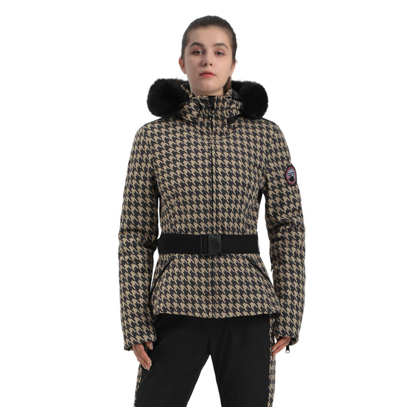 Avalanche Chic Print Belted Jacket