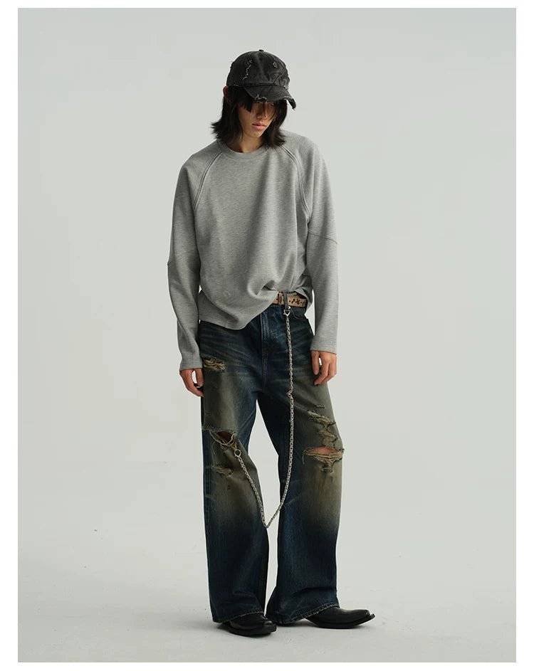 Panelled Crewneck Sweatshirt
