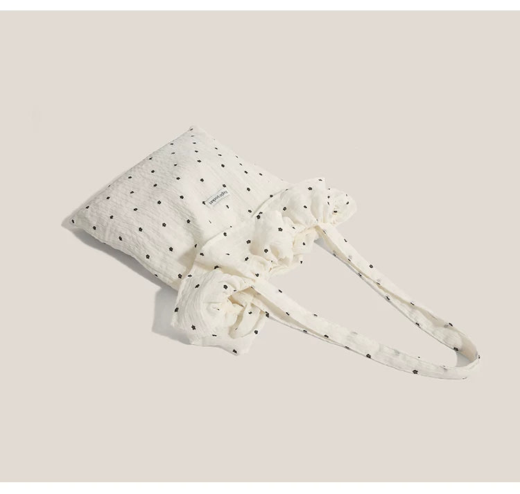 Frosted Ditsy Ruffle Tote