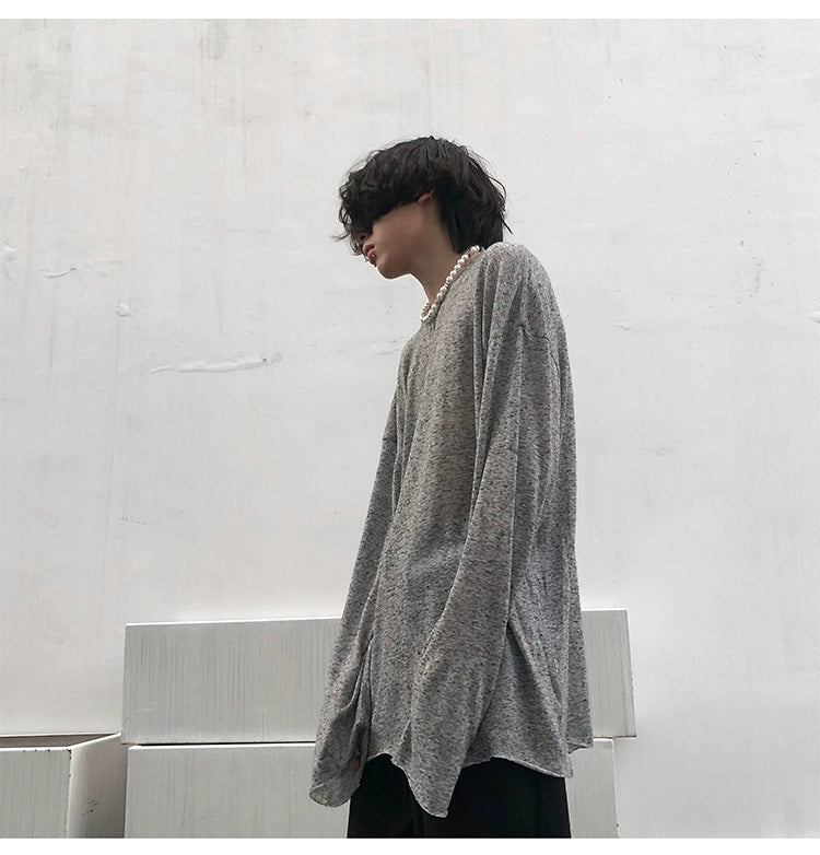Cloudy Drape Oversized Knit Top