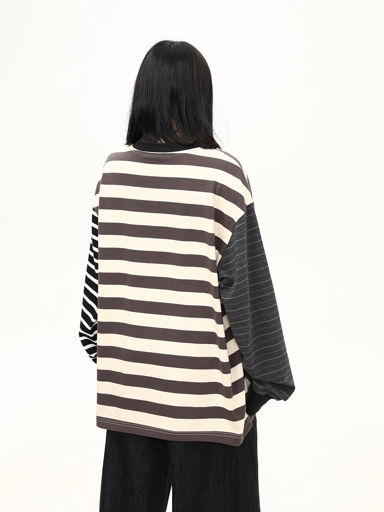 Monochrome Panda Remix Stripe Tee