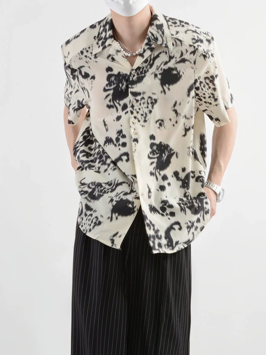 Abstract Short-Sleeve Shirt