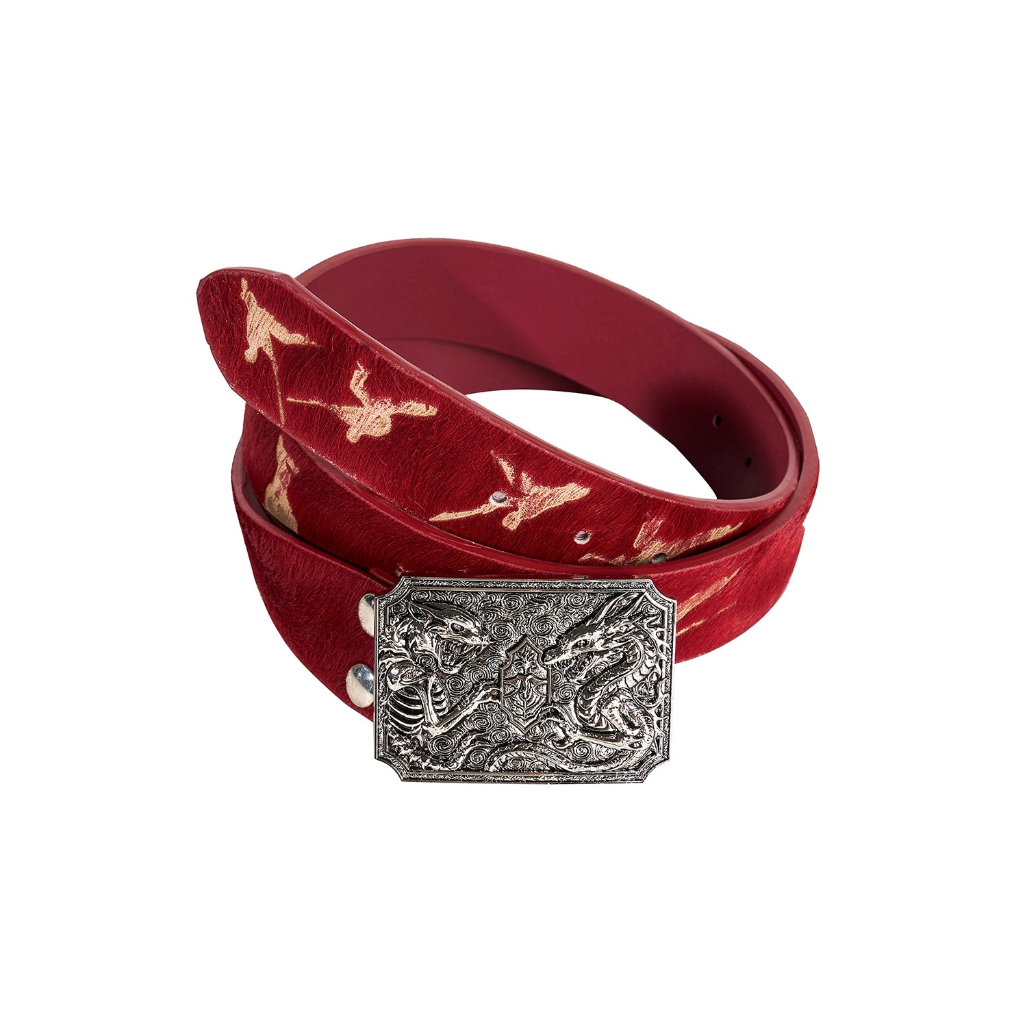 Matte Square Buckle Belt