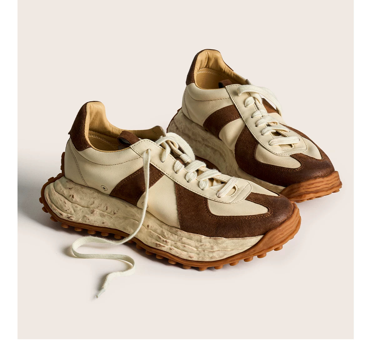 Retro Trail Leather Sneakers