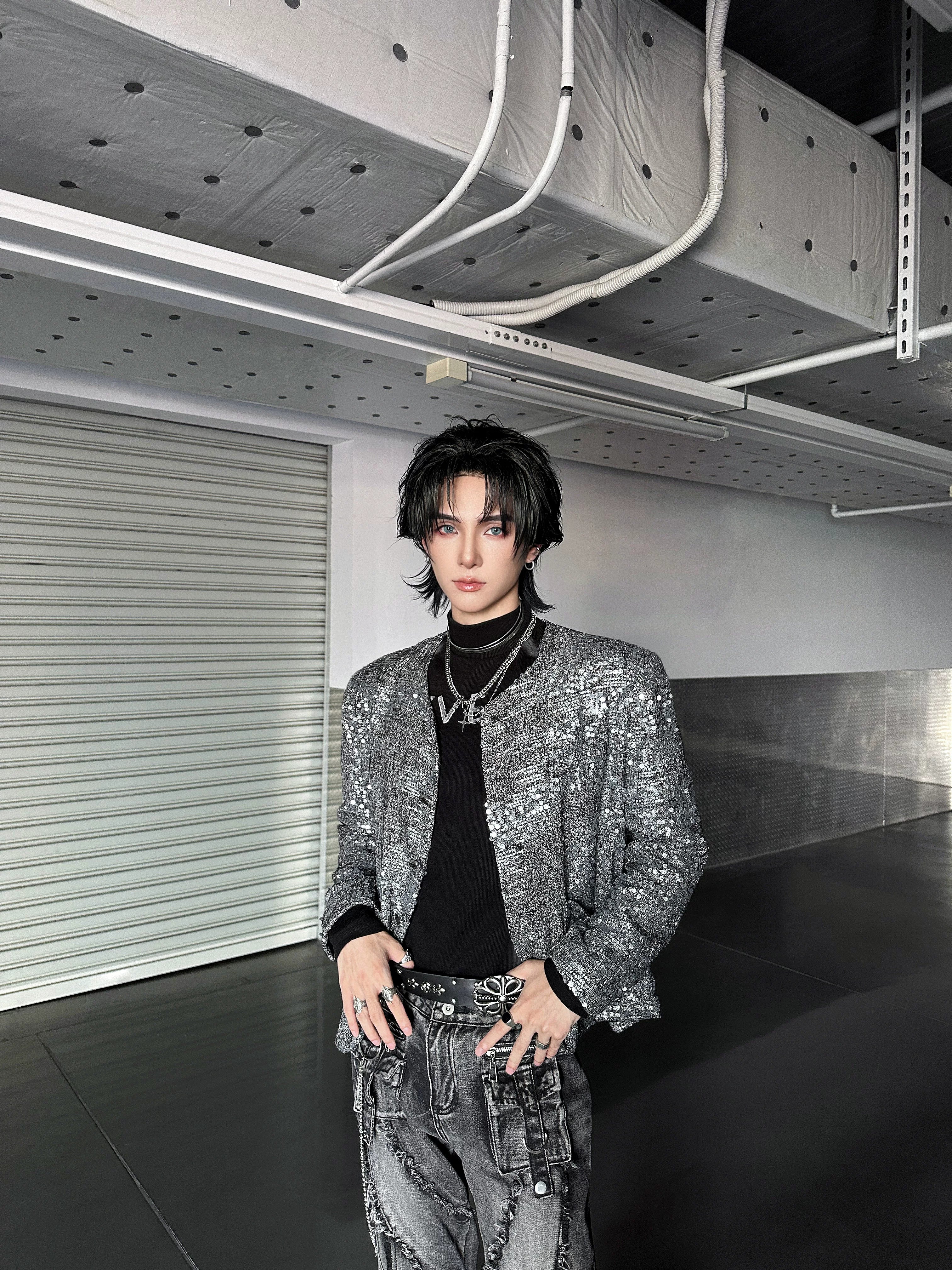 Glacier Static Sequin-Bouclé Jacket