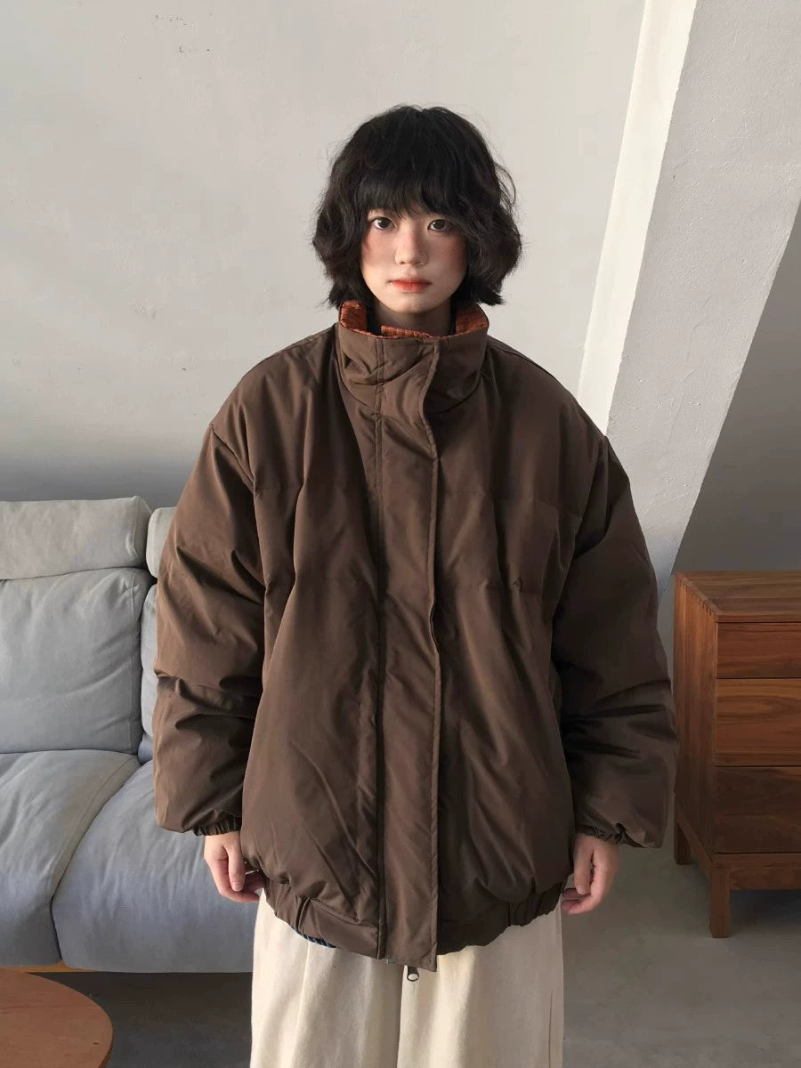 Reversible Brown Cotton Jacket