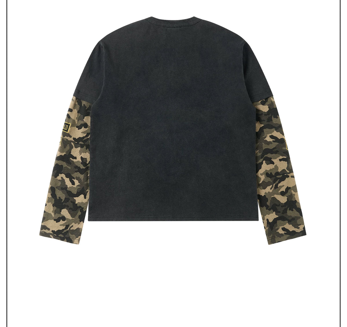 Camo Regiment Layered Henley Shirt