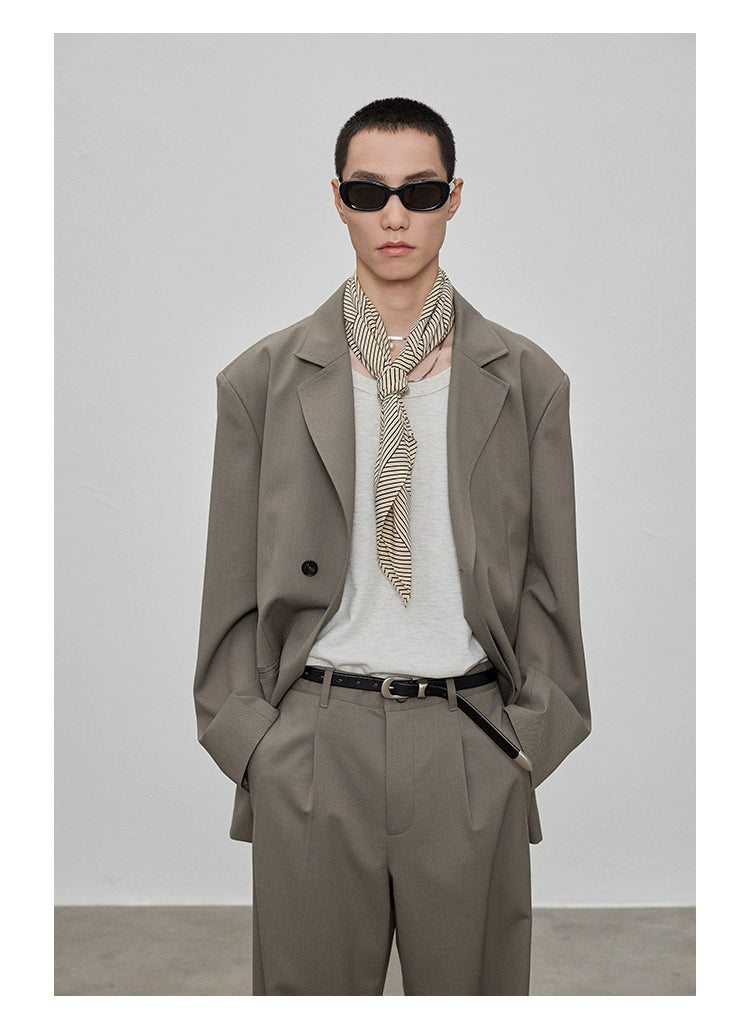 Blazer casual de solapa de solapa de muesca
