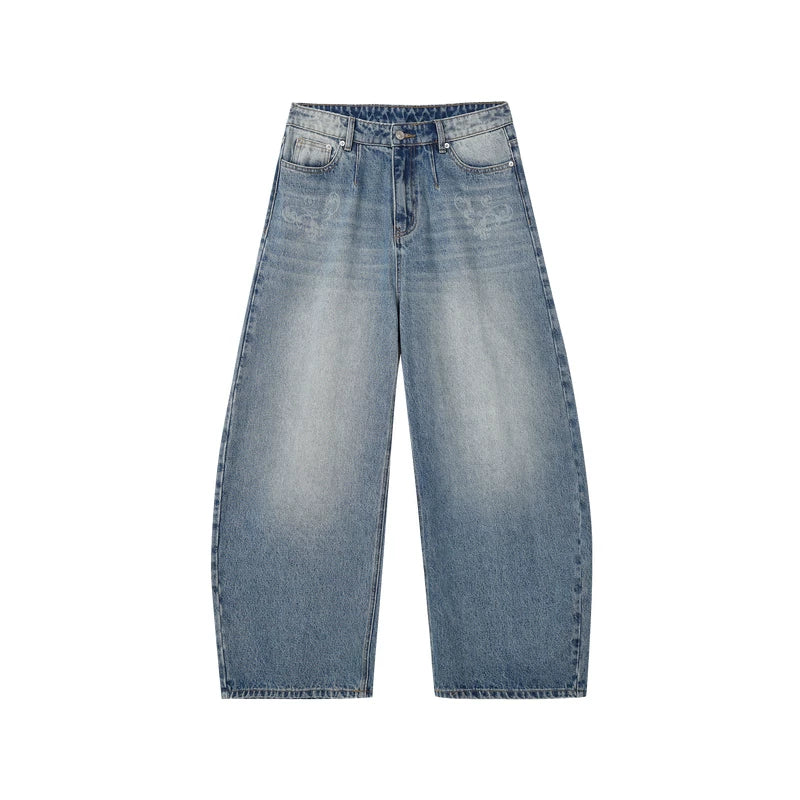 Shadowfade Wide-Leg Denim Jeans