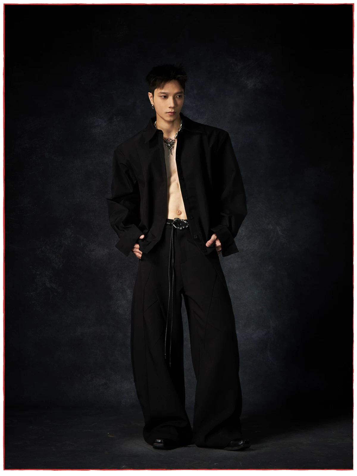Current Draped Poplin Shirt