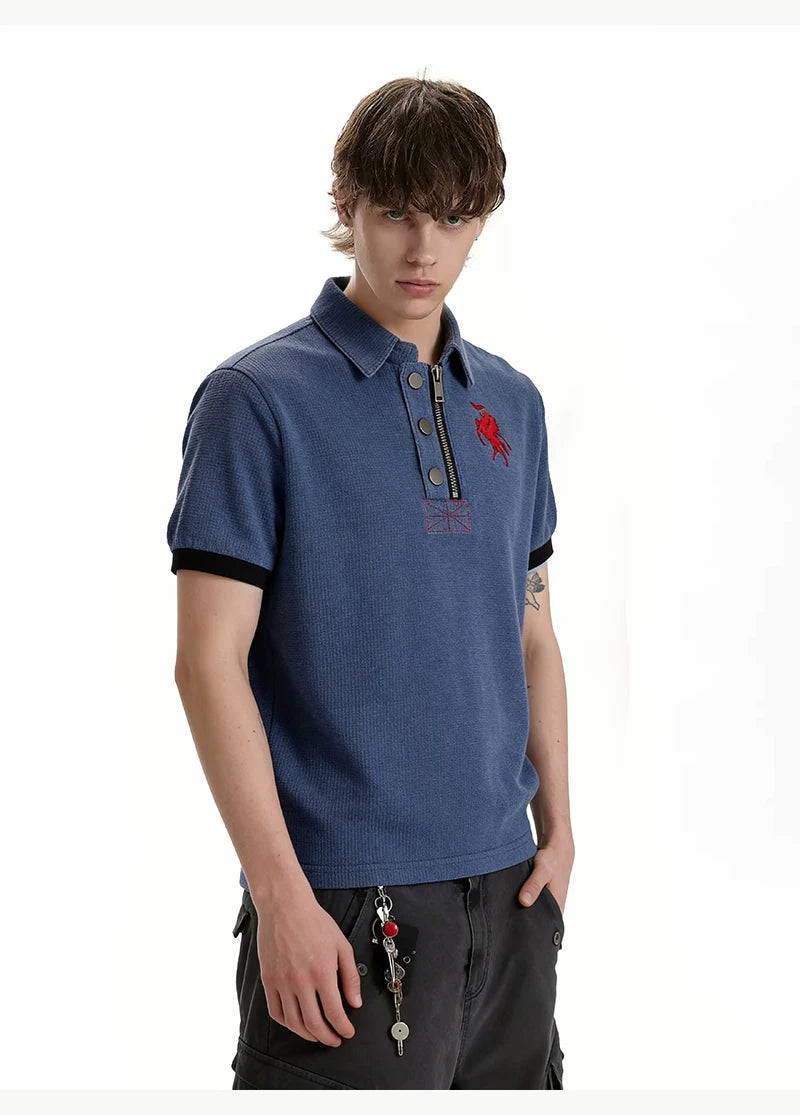 Rider Zip-Placket Polo