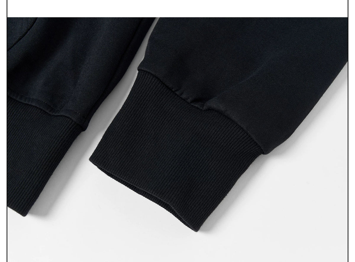 Midnight Crest Script Zip Hoodie