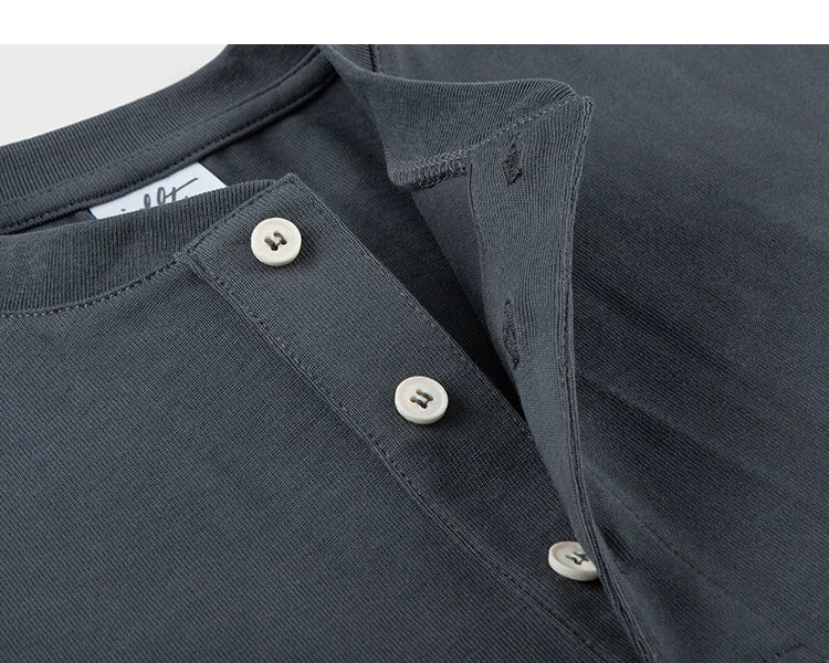 Core Crest Short-Sleeve Henley Tee