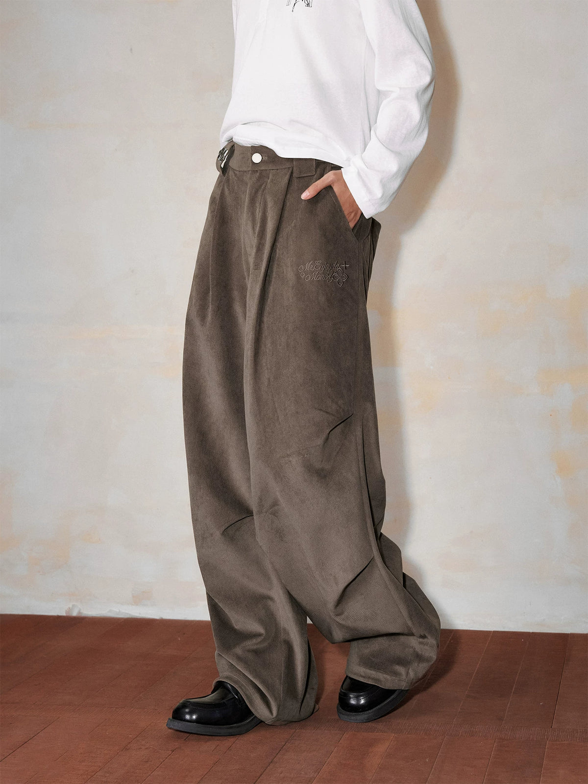 Archive Pleated Wide-Leg Trousers