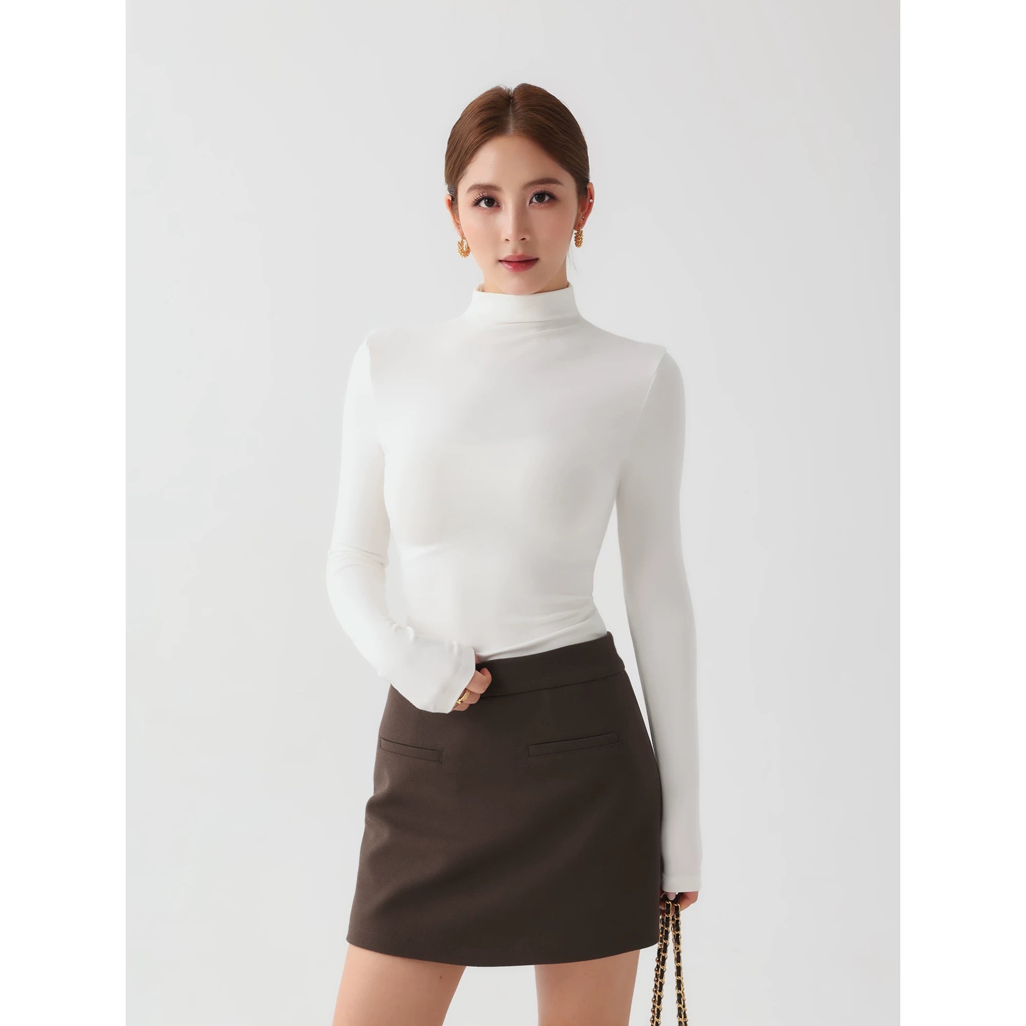 Celeste Mock Neck Top
