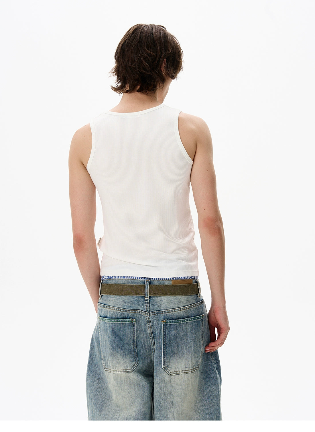 Ribbed Cotton Tank Top