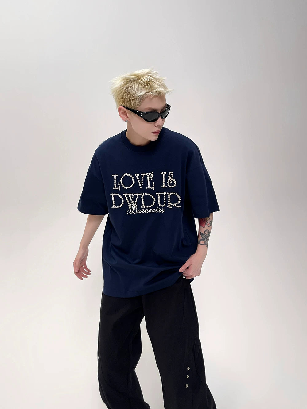 Love Is Dydup Pearl Lettering Tee