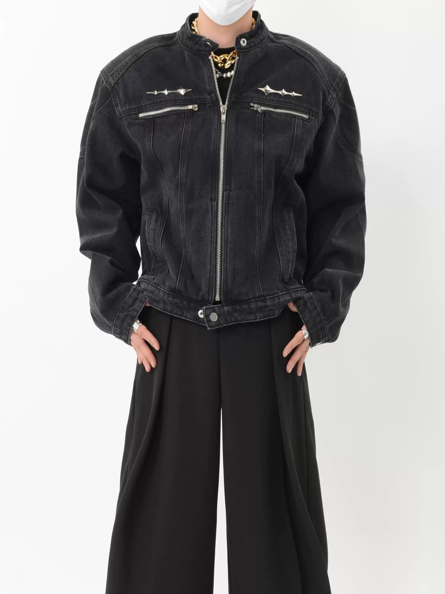 Obsidian Lance Zip Moto Jacket