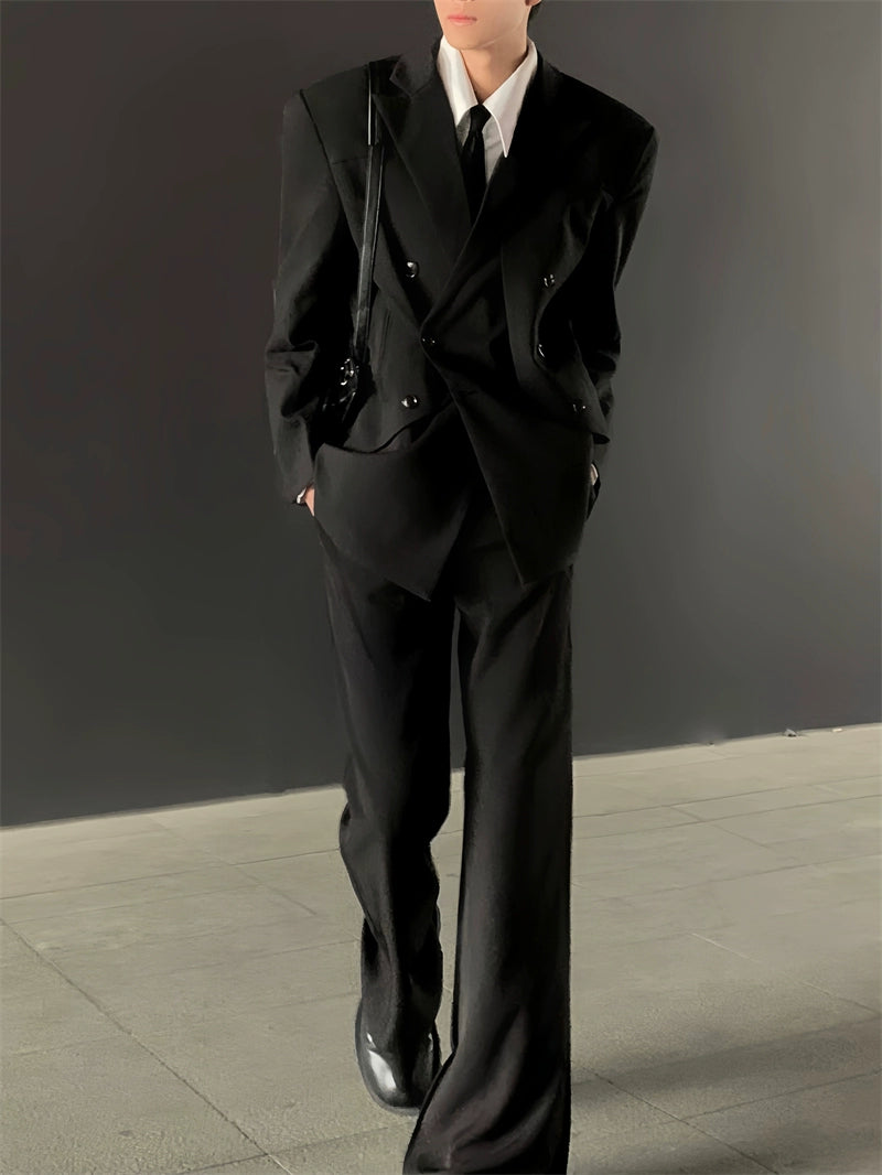 Oversized Double-Breasted Suit
