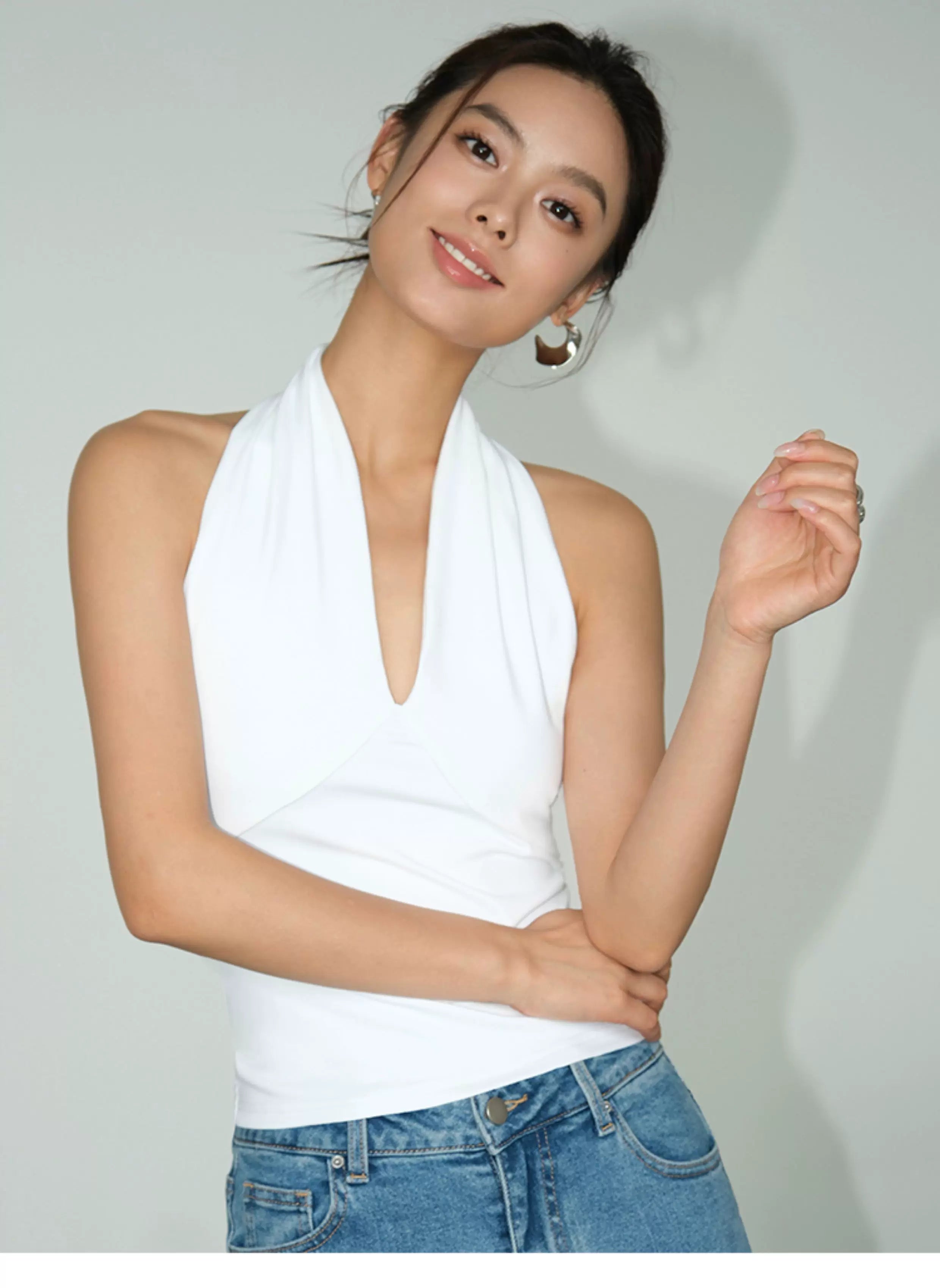 Rhythm Halter Sculpt Knit Top