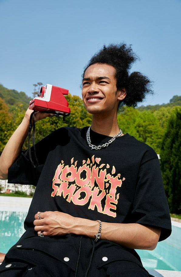 Flame Graphic T-Shirt - chiclara