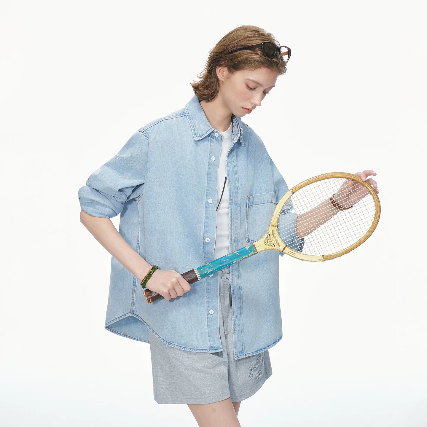Indigo Studio Oversized Denim Shirt