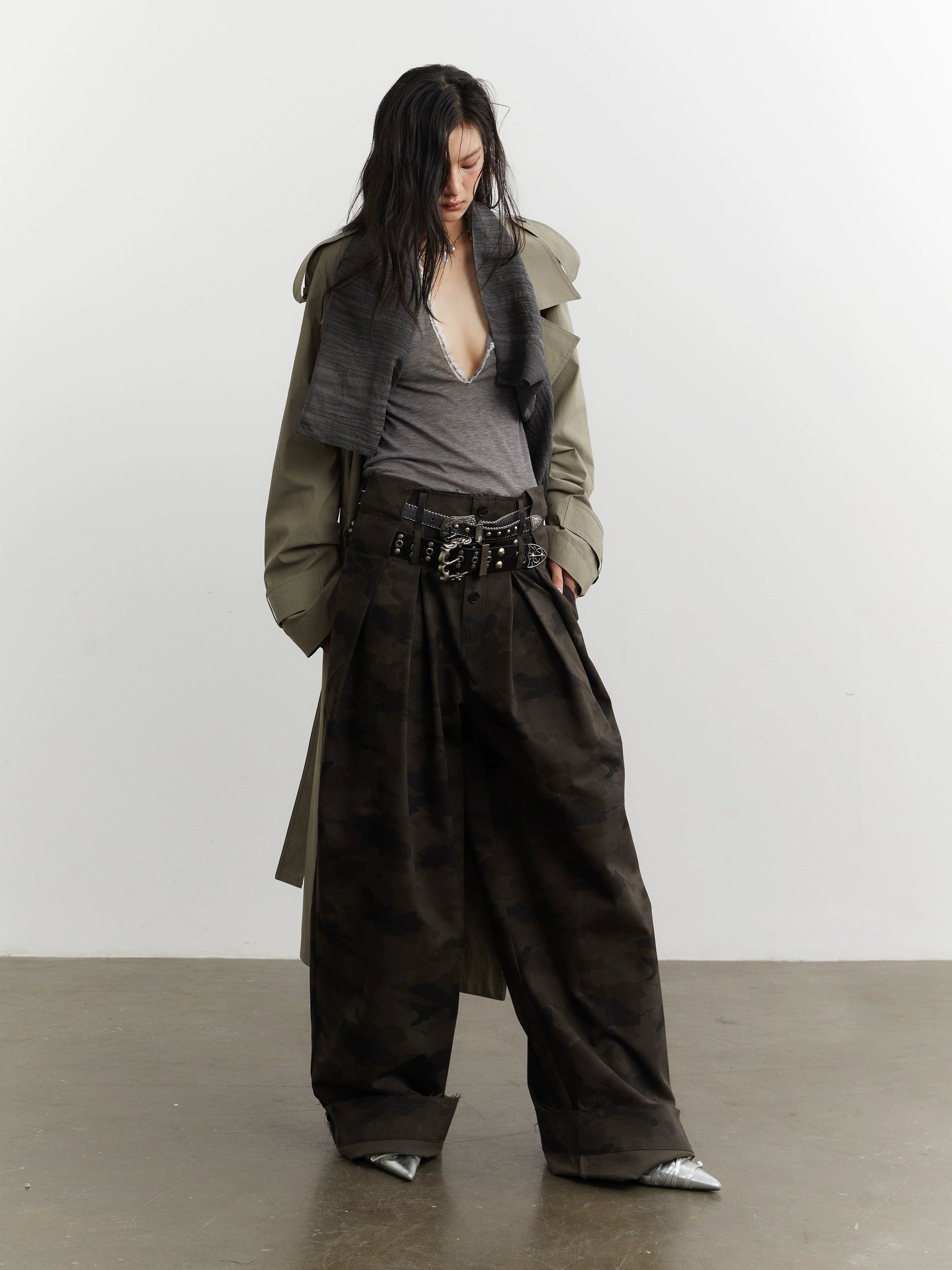 Shadow Veil Wide Camo Trousers