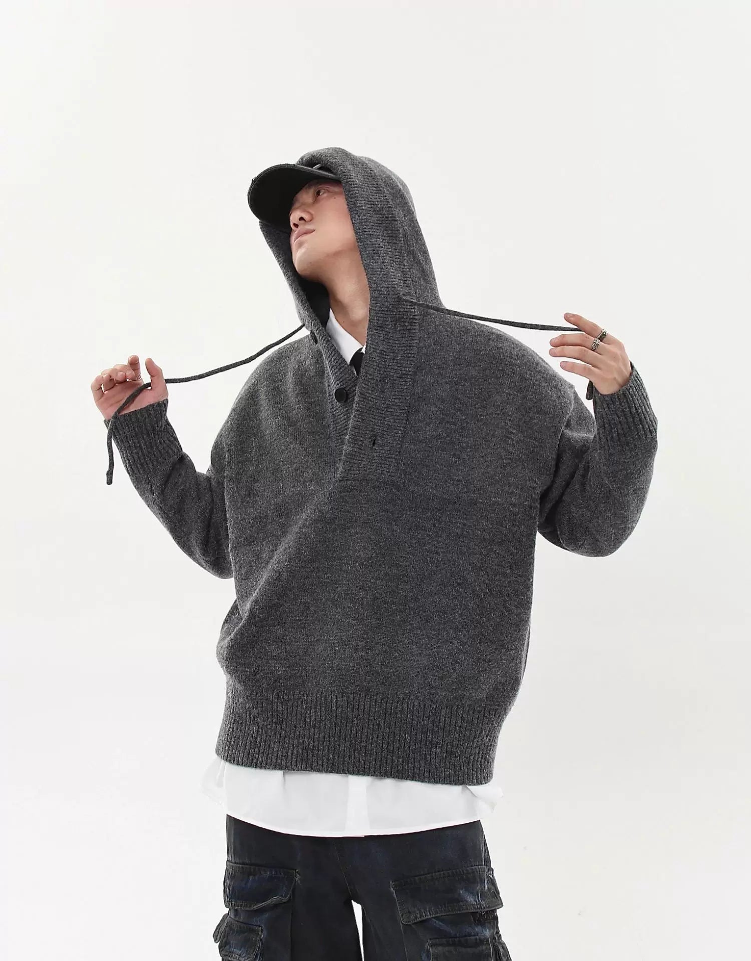Ash Knit Relay Hoodie Sweater