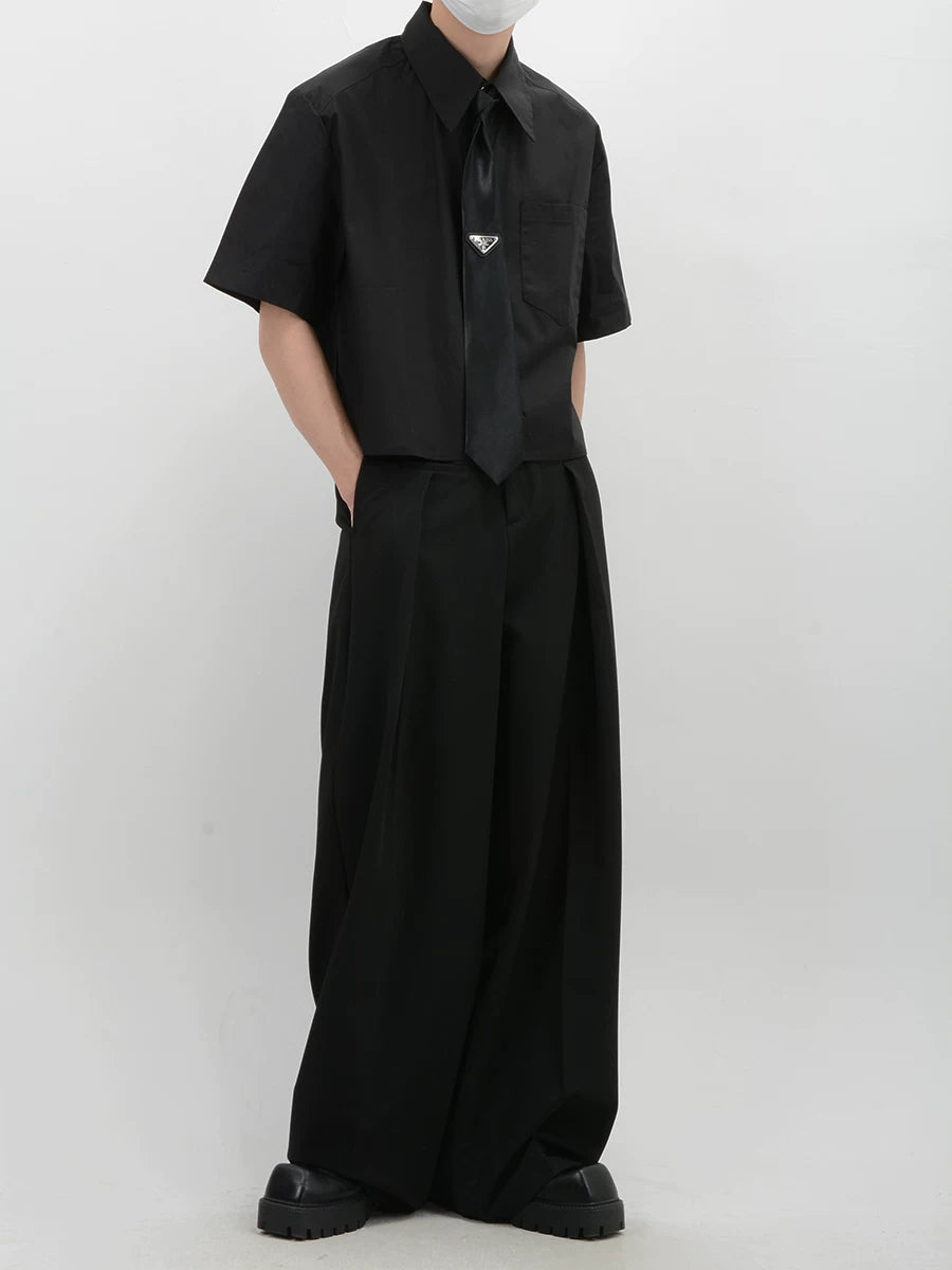 Inkline Boxy Crop Shirt
