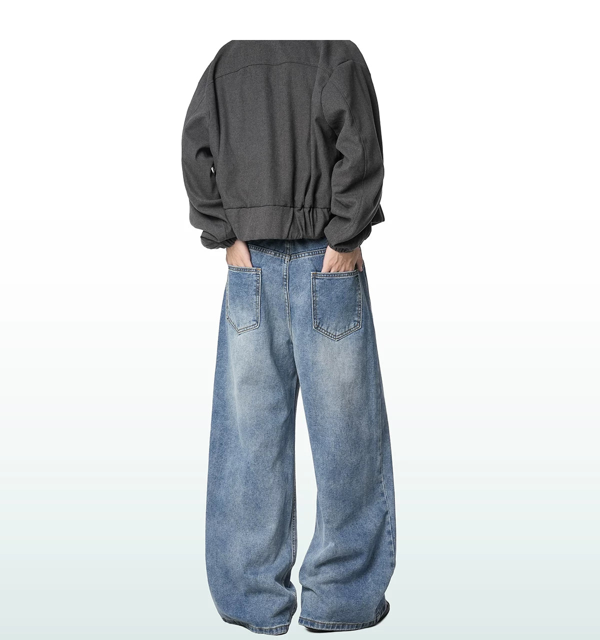 Harbor Fade Wide-Leg Jeans