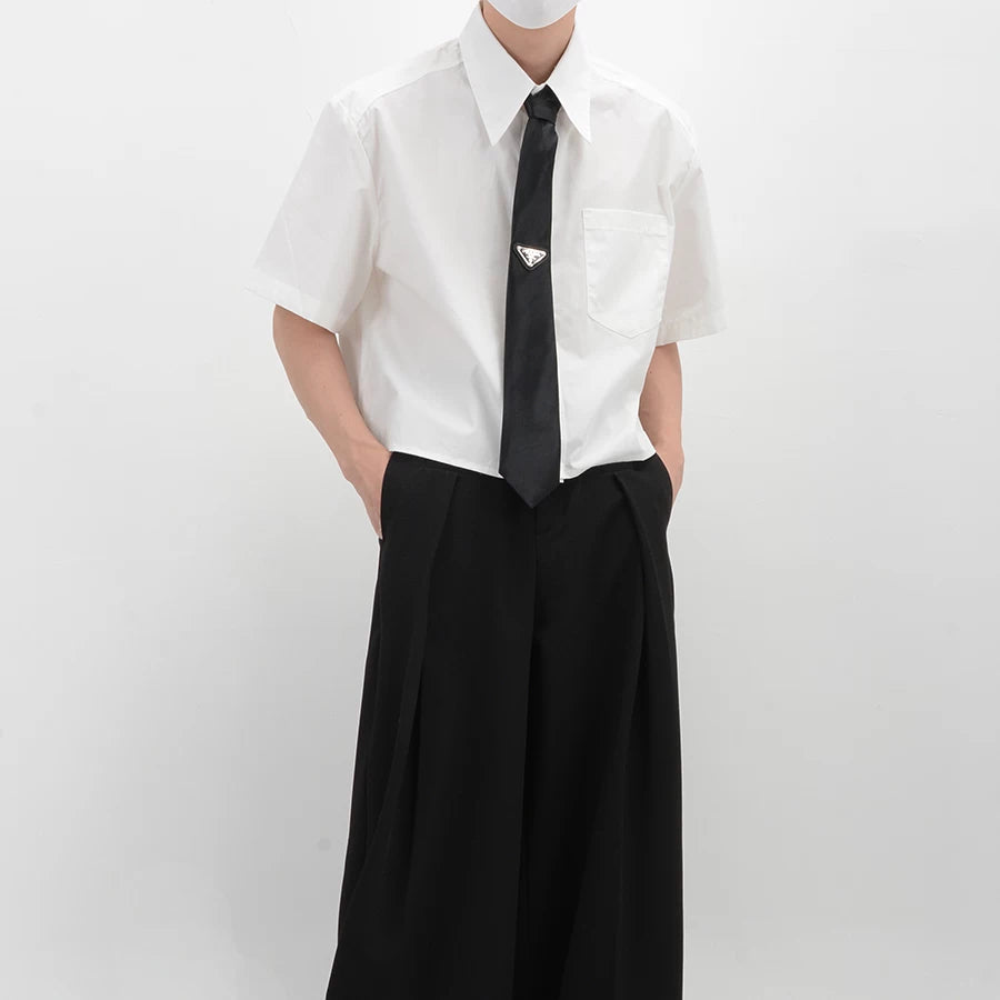 Inkline Boxy Crop Shirt