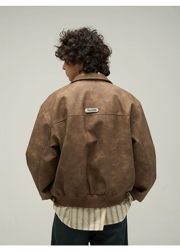 Vintage Faux Leather Jacket