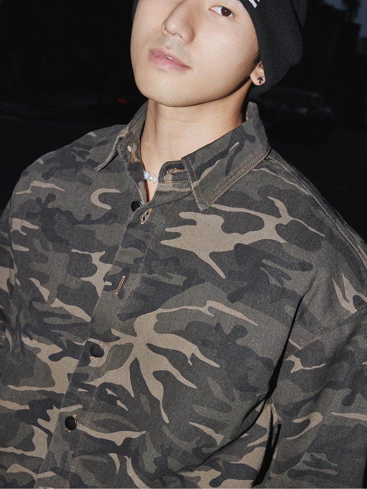 Night Ops Camo Button-Up Shirt