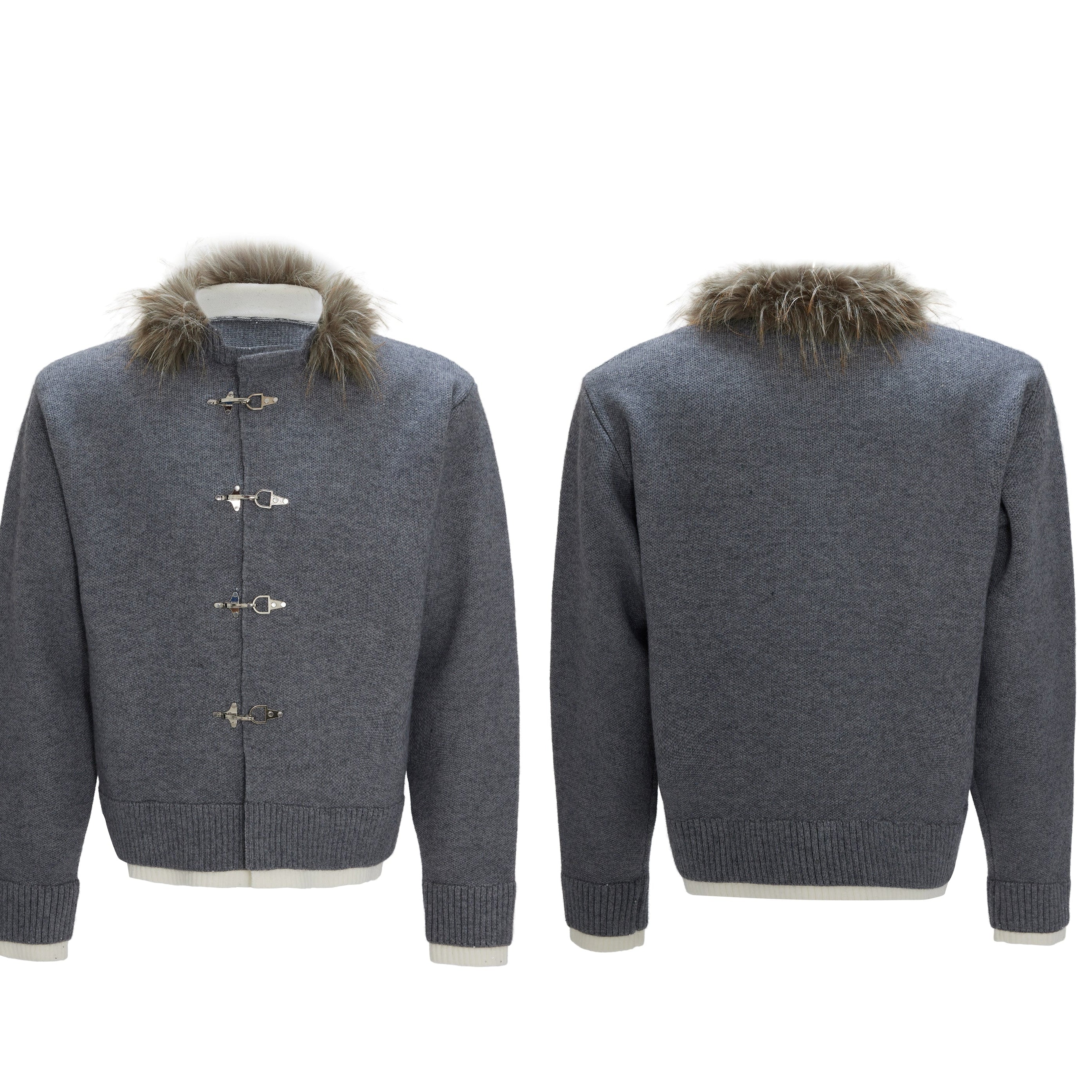 Nordic Toggle Fur Collar Jacket