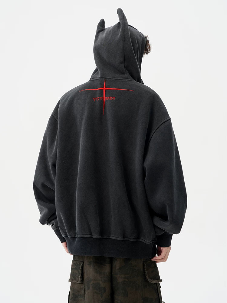 Night Imp Horned Zip Hoodie