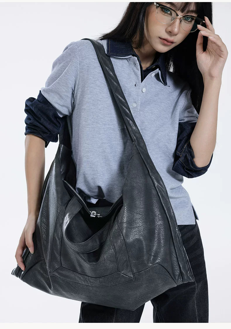 Shadow Drape Triangle Tote